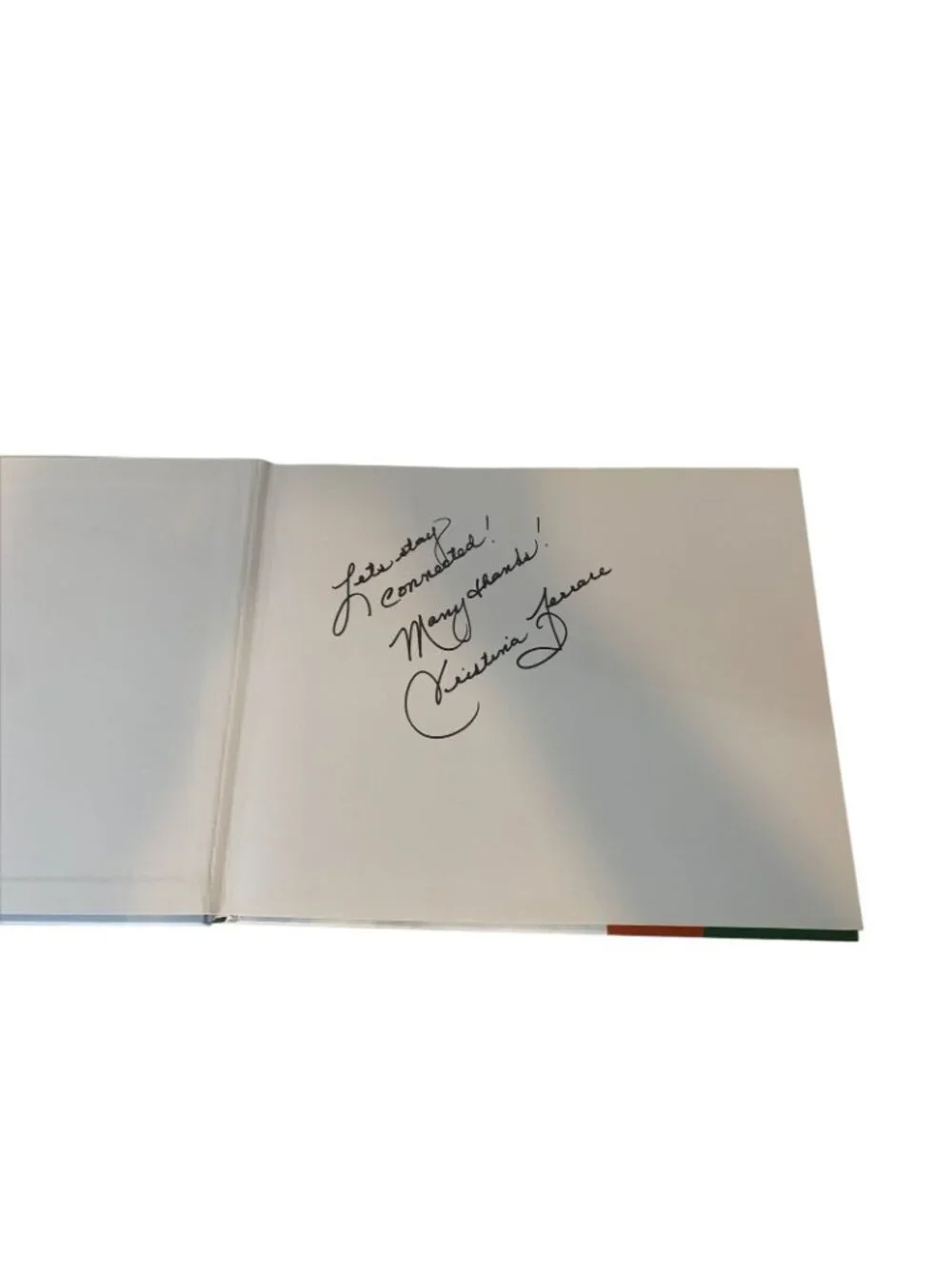 Food for Thought Cookbook Cristina Ferrare Healthy Recipes Signed Hardcover 2014